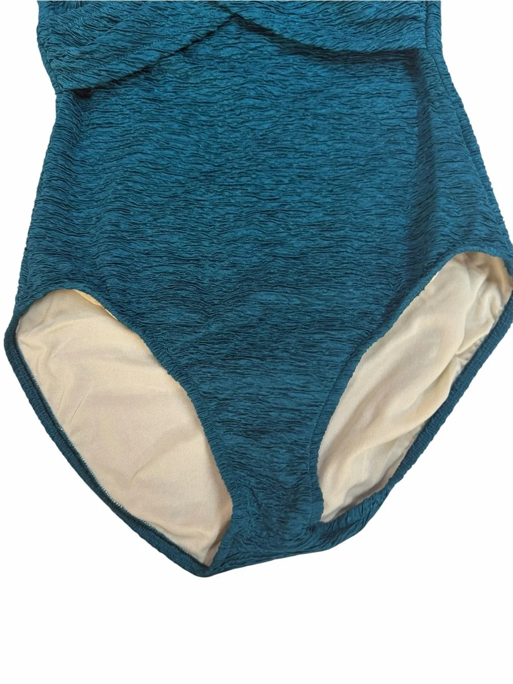 NWT Krinkle By Penbrooke Chlorine Resistant Cross Over One Piece Cosmo Swimsuit